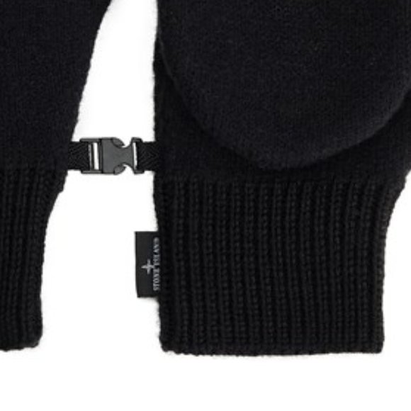 Brand New With Tags Stone Island Wool Fingerless Men's Mittens - Picture 6 of 16